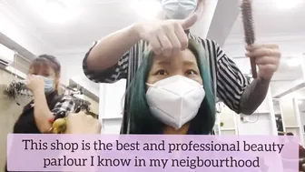 I cOloring My hAir* @a Beauty sAlon in* *yanGon|yangon *beauty center|hair shiNning| #9