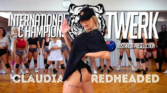 AUSTRALIAN TWERK CHAMPIONS | CLAUDIA REDHEADED TWERK CLASS | WELCOME TO THE PARTY - POP SMOKE #1