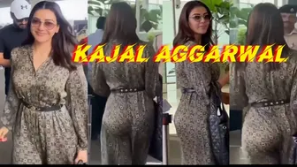 Kajal Aggarwal spotted at Mumbai Airport |Dum Dum Dum #kajalaggarwal #kajalagarwal #mumbai #actress