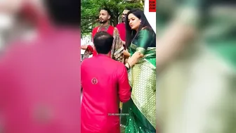 Kavya Madhavan attended engagement |Dum Dum Dum #kavyamadhavan #meeranandan #engagement #actresslife #6