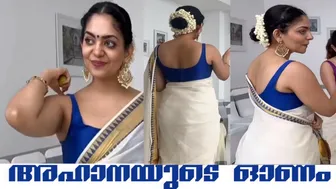 2023 Onam Celebration of actress AHAANA KRISHNA | Dum Dum Dum #ahaanakrishna #ahaana #onam #2023