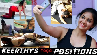 Actress KEERTHY SURESH's Inspirational video of YOGA | Dum Dum Dum #keerthysuresh #keerthisuresh #1