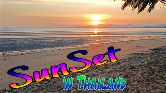 beautiful place with a nice sunset in Thailand