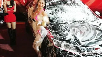 cute thai girl doing carwash ♥️♥️ #2