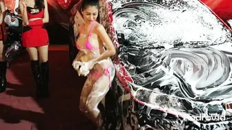 cute thai girl doing carwash ♥️♥️ #3