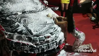 cute thai girl doing carwash ♥️♥️ #5