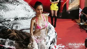 cute thai girl doing carwash ♥️♥️ #7