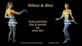 Art video: Yellow & Blue body-painting #1