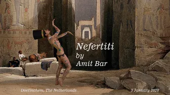 Art video: Nefertiti body-painting by Amit Bar #1