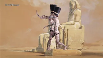 Art video: Nefertiti body-painting by Amit Bar #6