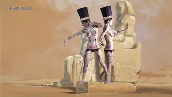 Art video: Nefertiti body-painting by Amit Bar #7