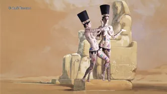 Art video: Nefertiti body-painting by Amit Bar #9