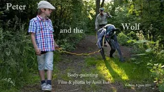 Art video: Peter and the Wolf - body painting by Amit Bar