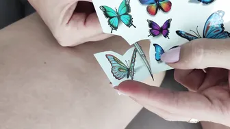 Temporary tattoos | 2 Butterfly | Sticker Tattoo #3