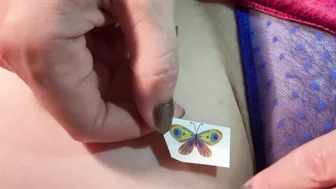 Temporary tattoos | Beautiful yellow Butterfly | Sticker Tattoo #2