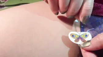 Temporary tattoos | Beautiful yellow Butterfly | Sticker Tattoo #3