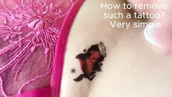 How to apply a temporary tattoo? How to remove a tattoo? It's very simple, look! #9