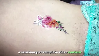 Temporary Tattoo At Home | Magic tattoo Peonies ♥️♥️ #7