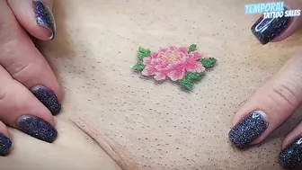 Chrysanthemum Temporary Tattoo: A Stunning Floral Display! ♥️♥️✨ #9