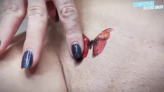 Discovering the Beauty of Butterflies through Temporary Tattoos! ♥️♥️✨ #9