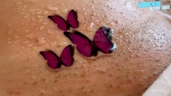 TEMPORARY TATTOO Magic tattoo Three Butterflies 4K