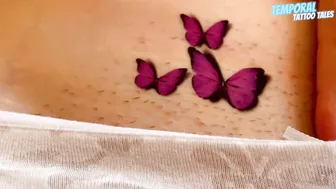 TEMPORARY TATTOO Magic tattoo Three Butterflies 4K #10