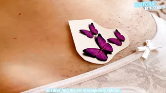 TEMPORARY TATTOO Magic tattoo Three Butterflies 4K #2