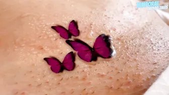 TEMPORARY TATTOO Magic tattoo Three Butterflies 4K #7