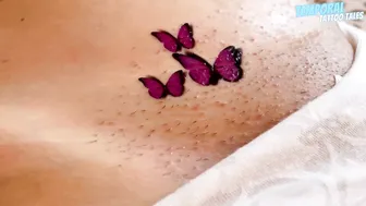 TEMPORARY TATTOO Magic tattoo Three Butterflies 4K #8