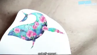 TEMPORARY TATTOO | Magic tattoo the Whale ♥️♥️ #2