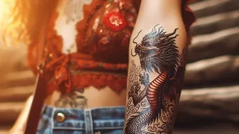 TEMPORARY TATTOO | Magic tattoo the Dragon ????