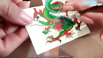 TEMPORARY TATTOO | Magic tattoo the Dragon ♥️♥️ #2