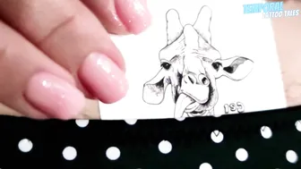 TEMPORARY TATTOO | Magic Tattoo The Cheerful Giraffe ♥️♥️ #3