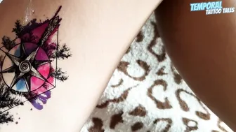 TEMPORARY TATTOO | Magic tattoo Christmas tree ♥️♥️ #9