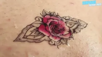 TEMPORARY TATTOO | Magic tattoo Rose Revealed ✨????????