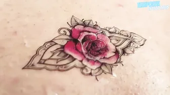 TEMPORARY TATTOO | Magic tattoo Rose Revealed ✨♥️♥️♥️♥️ #8