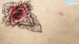 TEMPORARY TATTOO | Magic tattoo Rose Revealed ✨♥️♥️♥️♥️ #9