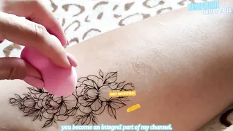 TEMPORARY TATTOO | Magic tattoo Сurly flowers ♥️♥️ #4