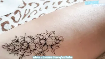 TEMPORARY TATTOO | Magic tattoo Сurly flowers ♥️♥️ #5