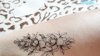 TEMPORARY TATTOO | Magic tattoo Сurly flowers ♥️♥️ #7