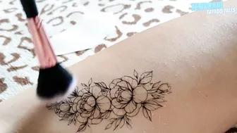 TEMPORARY TATTOO | Magic tattoo Сurly flowers ♥️♥️ #9