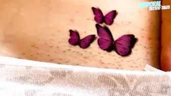 TEMPORARY TATTOO | Magic tattoo Three Butterflies 4K ✨♥️♥️♥️♥️♥️♥️♥️♥️ #10