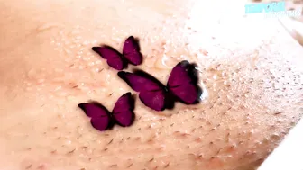 TEMPORARY TATTOO | Magic tattoo Three Butterflies 4K ✨♥️♥️♥️♥️♥️♥️♥️♥️ #7