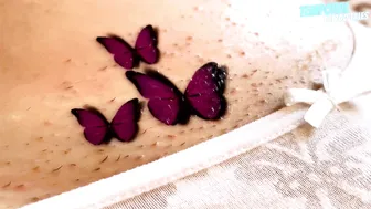 TEMPORARY TATTOO | Magic tattoo Three Butterflies 4K ✨♥️♥️♥️♥️♥️♥️♥️♥️ #9