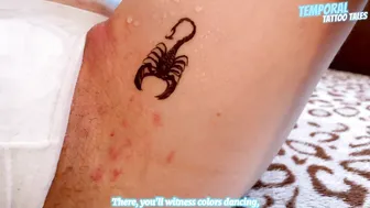 TEMPORARY TATTOO | Magic tattoo Scorpion in the cave 4K ♥️♥️♥️♥️️♥️♥️ #6