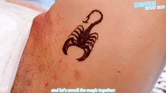 TEMPORARY TATTOO | Magic tattoo Scorpion in the cave 4K ♥️♥️♥️♥️️♥️♥️ #7