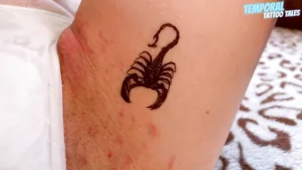 TEMPORARY TATTOO | Magic tattoo Scorpion in the cave 4K ♥️♥️♥️♥️️♥️♥️ #8