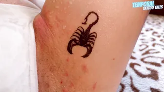 TEMPORARY TATTOO | Magic tattoo Scorpion in the cave 4K ♥️♥️♥️♥️️♥️♥️ #9