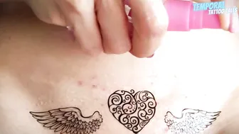 TEMPORARY TATTOO | Magic tattoo Angel Heart ✨♥️♥️♥️♥️️ #8