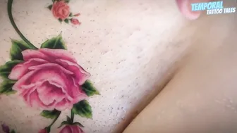 TEMPORARY TATTOO | Magic tattoo Pink Rose ✨♥️♥️♥️♥️ #9